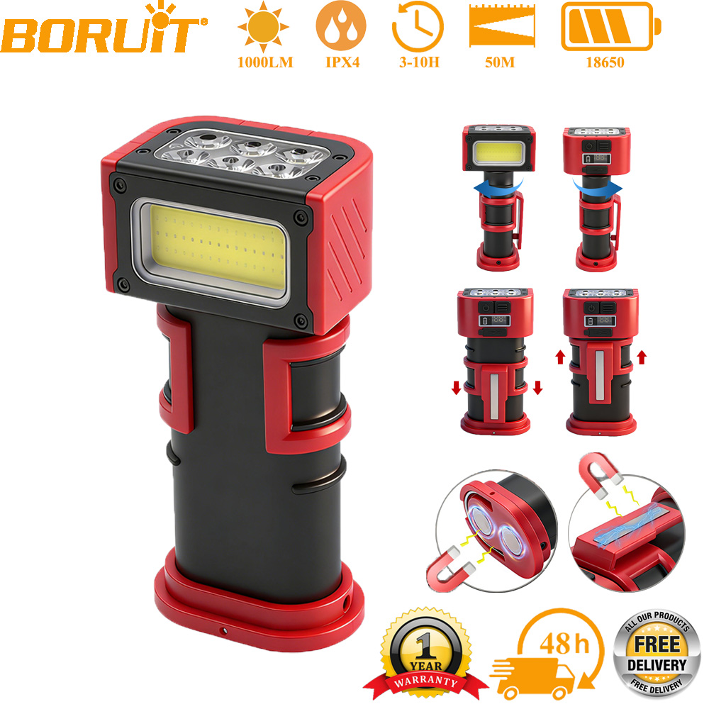 Car Accessories Hanging - BORUiT Lampe de travail LED COB