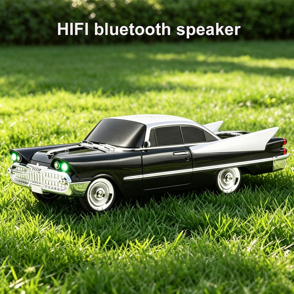 Car Accessories Amazon - Haut-parleur Bluetooth modèle voiture classique rétro,