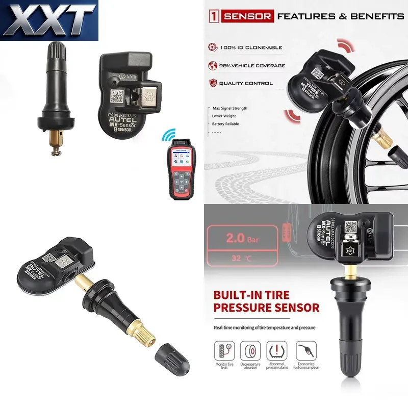 Tire Pressure Monitor - Capteur TPMS universel programmable 2-en-1 XXT