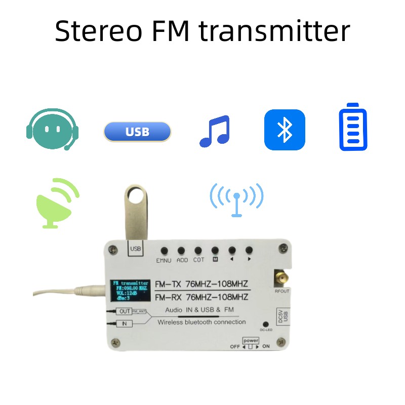 Fm Transmitter - Émetteur FM évité, 76-108MHz pour la